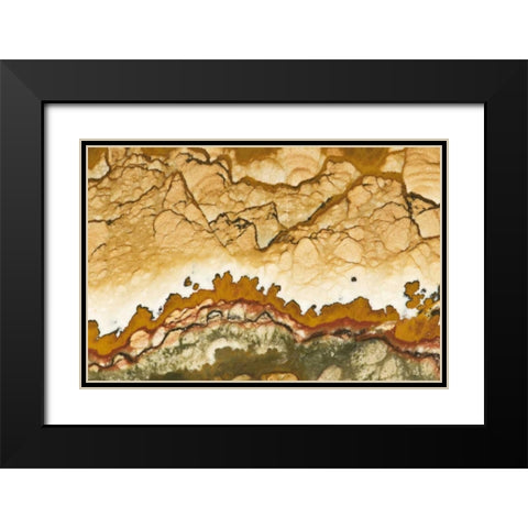 Oregon, Rocky Butte Picture jasper stone Black Modern Wood Framed Art Print with Double Matting by Kirkland, Dennis