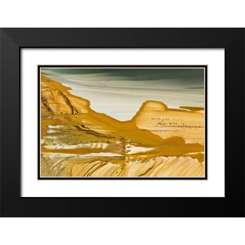 Oregon, Owyhee Close-up of picture jasper stone Black Modern Wood Framed Art Print with Double Matting by Kirkland, Dennis