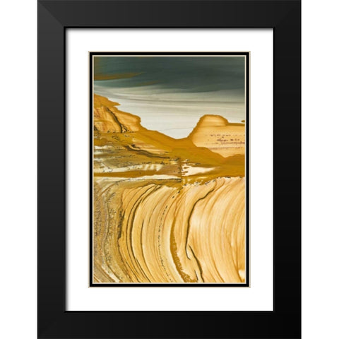 Oregon, Owyhee Close-up of picture jasper stone Black Modern Wood Framed Art Print with Double Matting by Kirkland, Dennis