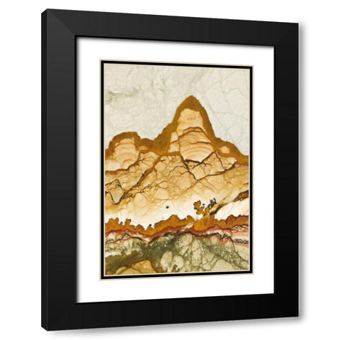 Oregon, Rocky Butte Picture jasper stone Black Modern Wood Framed Art Print with Double Matting by Kirkland, Dennis