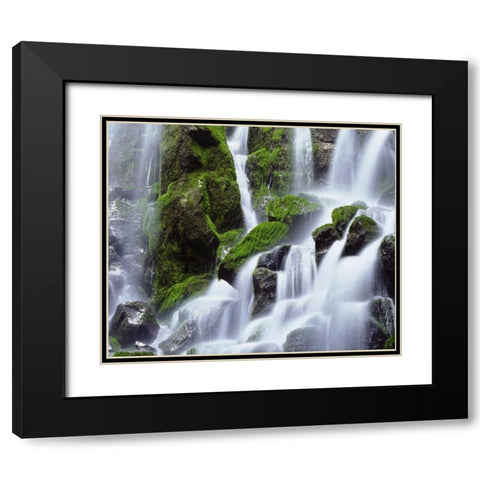 USA, Oregon, Mount Hood, Ramona Falls Black Modern Wood Framed Art Print with Double Matting by Talbot Frank, Christopher