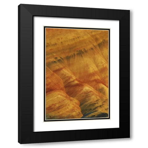 Oregon, John Day Fossil Beds NM Painted Hills Black Modern Wood Framed Art Print with Double Matting by Terrill, Steve