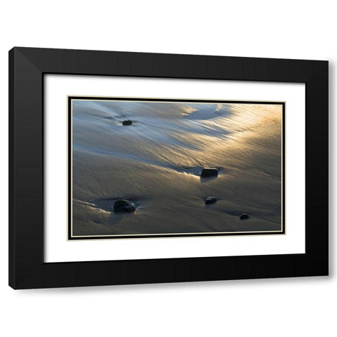 USA, Oregon Beach scenic at sunset Black Modern Wood Framed Art Print with Double Matting by Rotenberg, Nancy