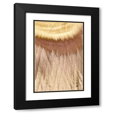 OR, Devils Punchbowl Patterns in beach sand Black Modern Wood Framed Art Print with Double Matting by Paulson, Don