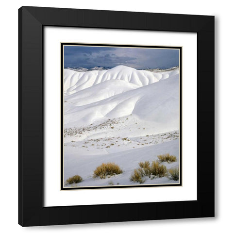 OR, John Day Fossil Beds NM The Painted Hills Black Modern Wood Framed Art Print with Double Matting by Terrill, Steve