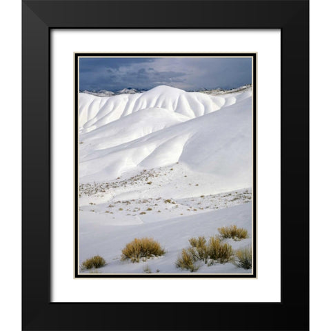 OR, John Day Fossil Beds NM The Painted Hills Black Modern Wood Framed Art Print with Double Matting by Terrill, Steve