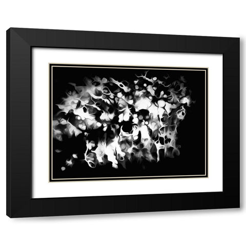 Oregon Abstract of black and white photograph Black Modern Wood Framed Art Print with Double Matting by Jaynes Gallery