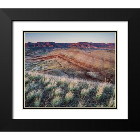 Painted Hills at John Day Fossil Beds National Monument-Oregon Black Modern Wood Framed Art Print with Double Matting by Garber, Howie