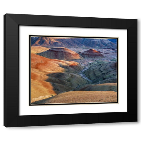 Painted Hills at John Day Fossil Beds National Monument-Oregon Black Modern Wood Framed Art Print with Double Matting by Garber, Howie