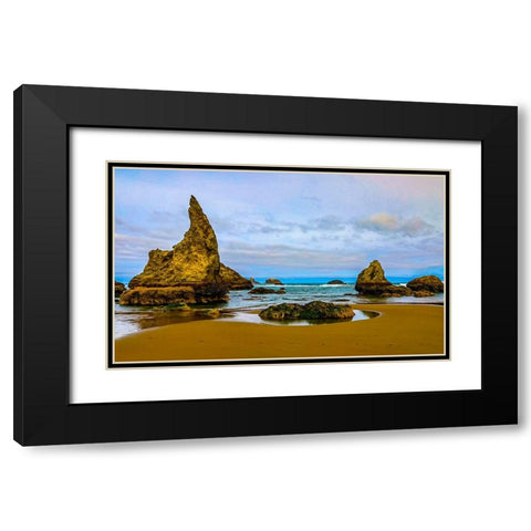 USA-Oregon-Bandon-Beach Black Modern Wood Framed Art Print with Double Matting by Restuccia, Joe III