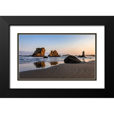 USA-Oregon-Bandon-Beach Black Modern Wood Framed Art Print with Double Matting by Restuccia, Joe III