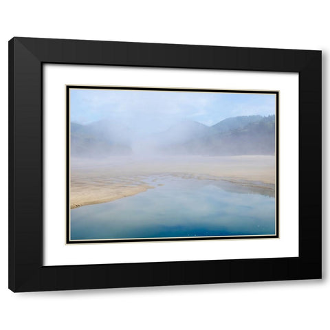 Oregon-Hug Point Foggy beach Black Modern Wood Framed Art Print with Double Matting by Wild, Jamie and Judy