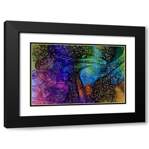 USA, Pennsylvania, Erie Oil abstract Black Modern Wood Framed Art Print with Double Matting by Anon, Ellen