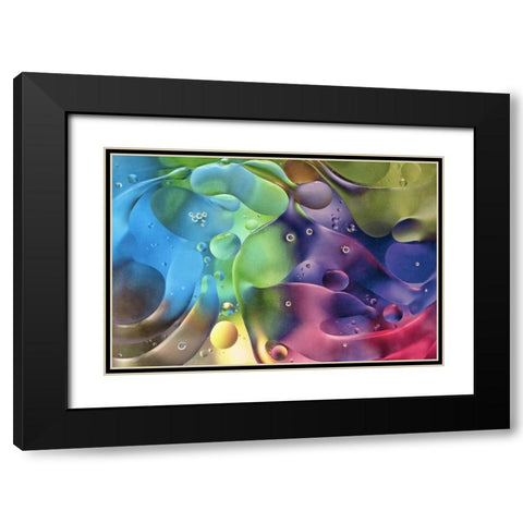 USA, Pennsylvania, Erie Oil abstract Black Modern Wood Framed Art Print with Double Matting by Anon, Ellen