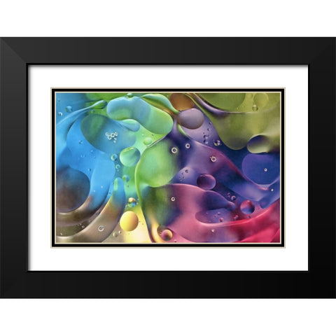 USA, Pennsylvania, Erie Oil abstract Black Modern Wood Framed Art Print with Double Matting by Anon, Ellen