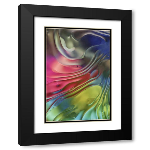 USA, Pennsylvania, Erie Oil abstract Black Modern Wood Framed Art Print with Double Matting by Anon, Ellen