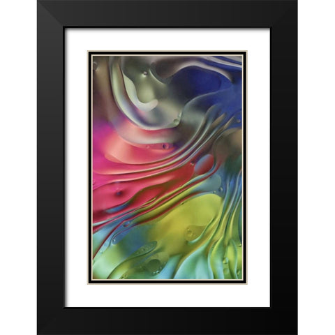 USA, Pennsylvania, Erie Oil abstract Black Modern Wood Framed Art Print with Double Matting by Anon, Ellen