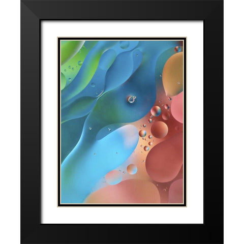 USA, Pennsylvania, Erie Oil abstract Black Modern Wood Framed Art Print with Double Matting by Anon, Ellen
