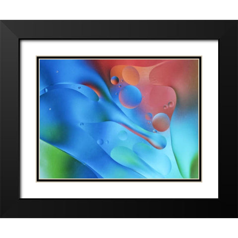 USA, Pennsylvania, Erie Oil abstract Black Modern Wood Framed Art Print with Double Matting by Anon, Ellen