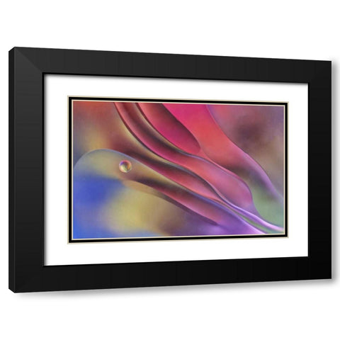 USA, Pennsylvania, Erie Oil abstract Black Modern Wood Framed Art Print with Double Matting by Anon, Ellen