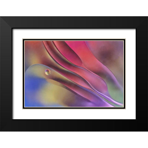 USA, Pennsylvania, Erie Oil abstract Black Modern Wood Framed Art Print with Double Matting by Anon, Ellen