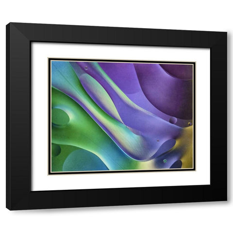 USA, Pennsylvania, Erie Oil abstract Black Modern Wood Framed Art Print with Double Matting by Anon, Ellen