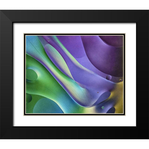 USA, Pennsylvania, Erie Oil abstract Black Modern Wood Framed Art Print with Double Matting by Anon, Ellen