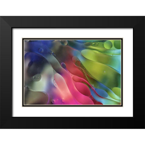 USA, Pennsylvania, Erie Oil abstract Black Modern Wood Framed Art Print with Double Matting by Anon, Ellen