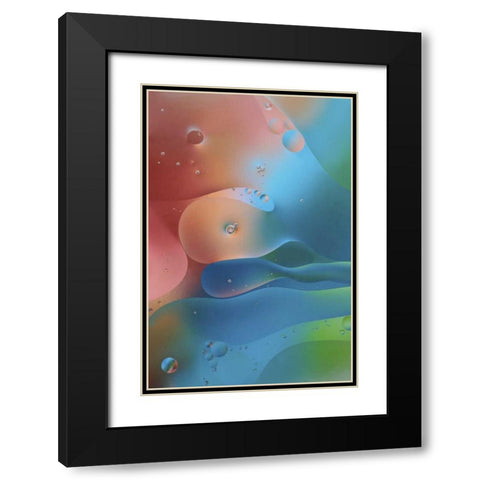 USA, Pennsylvania, Erie Oil abstract Black Modern Wood Framed Art Print with Double Matting by Anon, Ellen
