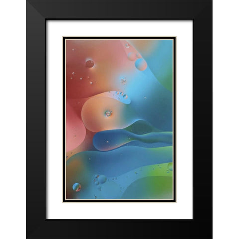 USA, Pennsylvania, Erie Oil abstract Black Modern Wood Framed Art Print with Double Matting by Anon, Ellen