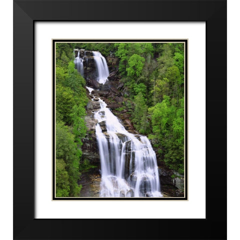 USA, Whitewater Falls in South Carolina Black Modern Wood Framed Art Print with Double Matting by Talbot Frank, Christopher