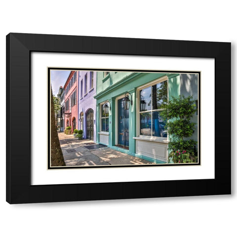 Usa-South Carolina-Charleston Black Modern Wood Framed Art Print with Double Matting by Looney, Hollice