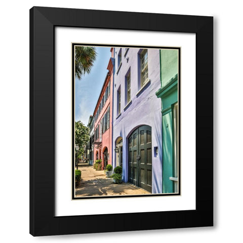 Usa-South Carolina-Charleston Black Modern Wood Framed Art Print with Double Matting by Looney, Hollice