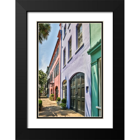 Usa-South Carolina-Charleston Black Modern Wood Framed Art Print with Double Matting by Looney, Hollice