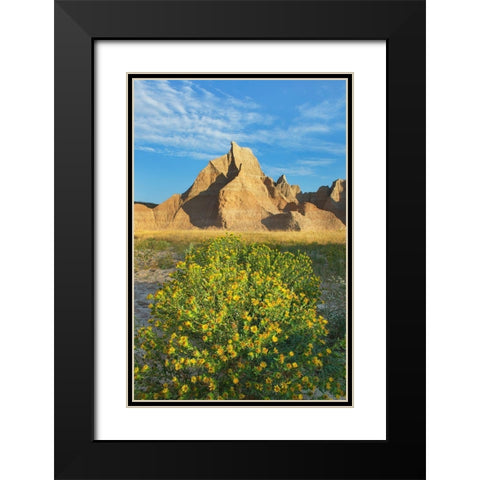 Badlands National Park-South Dakota Black Modern Wood Framed Art Print with Double Matting by Majchrowicz, Alan