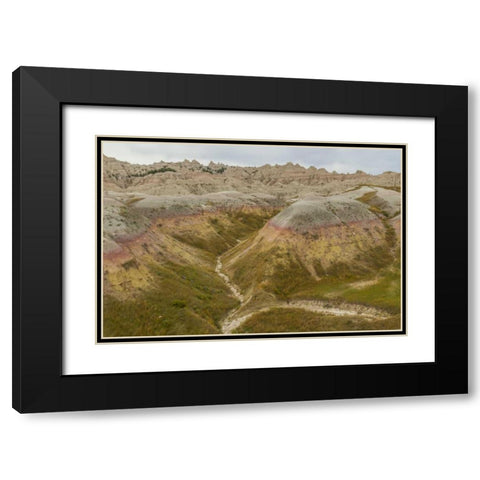 South Dakota, Badlands NP Wilderness landscape Black Modern Wood Framed Art Print with Double Matting by Illg, Cathy and Gordon