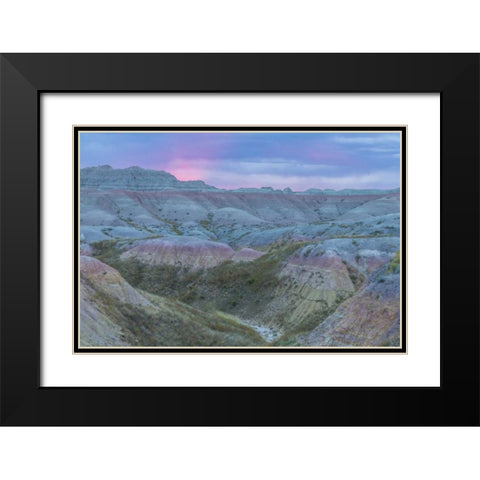 South Dakota, Badlands NP Wilderness landscape Black Modern Wood Framed Art Print with Double Matting by Illg, Cathy and Gordon