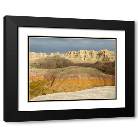 South Dakota- Badlands National Park. Badlands rock formations Black Modern Wood Framed Art Print with Double Matting by Wild, Jamie and Judy