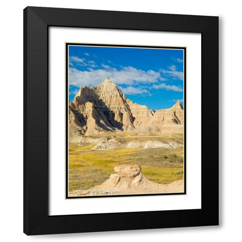 South Dakota- Badlands National Park. Badlands rock formations Black Modern Wood Framed Art Print with Double Matting by Wild, Jamie and Judy
