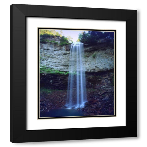 Tennessee, Fall Creek Falls SP, Fall Creek Falls Black Modern Wood Framed Art Print with Double Matting by Talbot Frank, Christopher