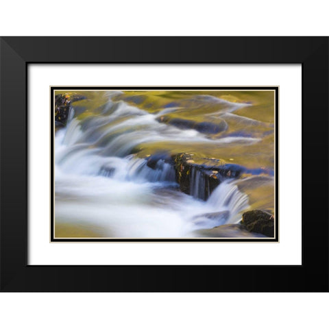 TN, Cherokee NF Reflections on North River Black Modern Wood Framed Art Print with Double Matting by Paulson, Don