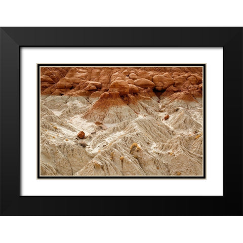 Utah-Grand Staircase-Escalante National Monument-Toadstools area Black Modern Wood Framed Art Print with Double Matting by Collins, Ann
