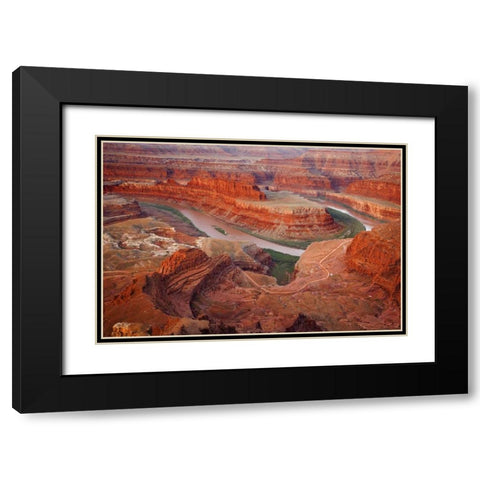 UT, Dead Horse Point SP Gooseneck section Black Modern Wood Framed Art Print with Double Matting by Paulson, Don