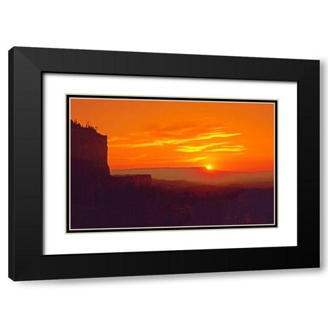 UT, Bryce Canyon, Agua Canyon Sunrise on hoodoos Black Modern Wood Framed Art Print with Double Matting by Welling, Dave
