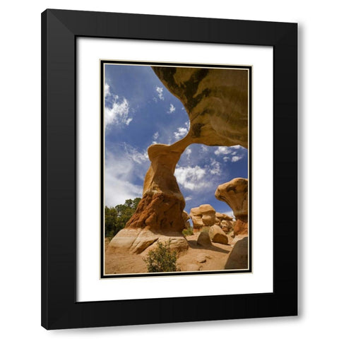UT, Escalante Grand Staircase NM, Devils Garden Black Modern Wood Framed Art Print with Double Matting by Paulson, Don