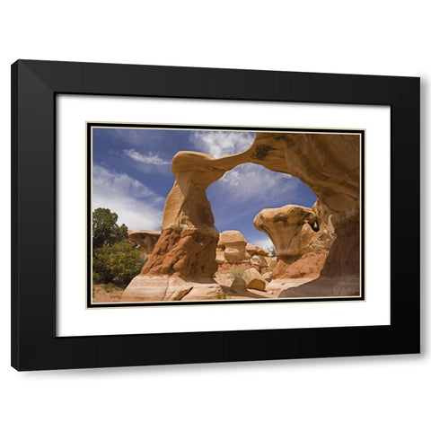 UT, Escalante Grand Staircase NM, Devils Garden Black Modern Wood Framed Art Print with Double Matting by Paulson, Don