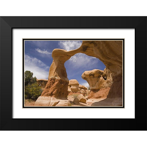 UT, Escalante Grand Staircase NM, Devils Garden Black Modern Wood Framed Art Print with Double Matting by Paulson, Don