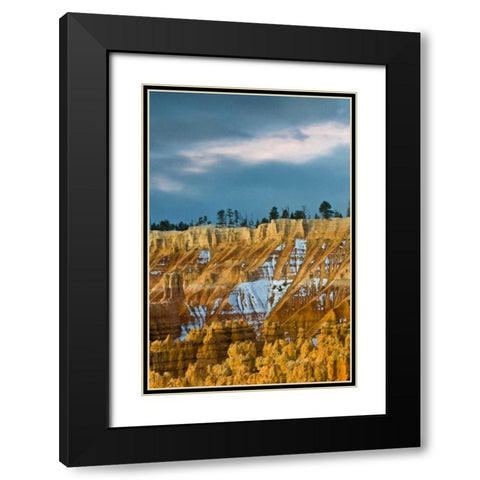 UT, Bryce Canyon Autumn snow and hoodoos Black Modern Wood Framed Art Print with Double Matting by Rotenberg, Nancy