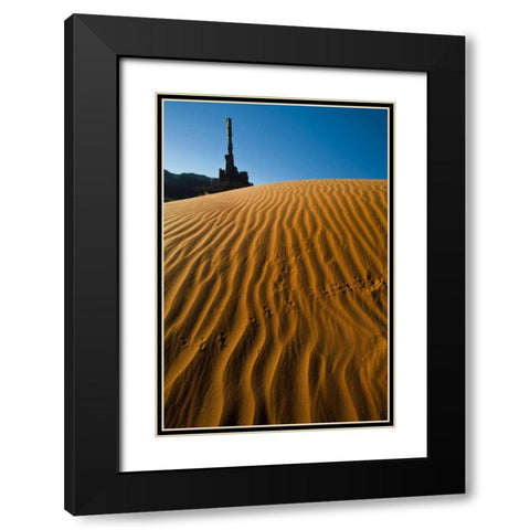Utah, Monument Valley Totem Pole formations Black Modern Wood Framed Art Print with Double Matting by Rotenberg, Nancy