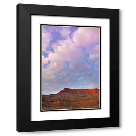 UT, Canyonlands NP Grand View Point Overlook Black Modern Wood Framed Art Print with Double Matting by Lord, Fred